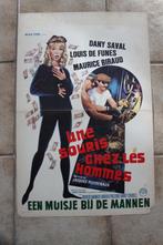 filmaffiche Louis de Funes Souris chez les hommes filmposter, Rechthoekig Staand, Ophalen of Verzenden, Zo goed als nieuw, A1 t/m A3
