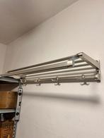 Aluminium wandkapstok met opbergruimte – 101 x 40 cm, Huis en Inrichting, Woonaccessoires | Kapstokken, Zo goed als nieuw, Minder dan 100 cm