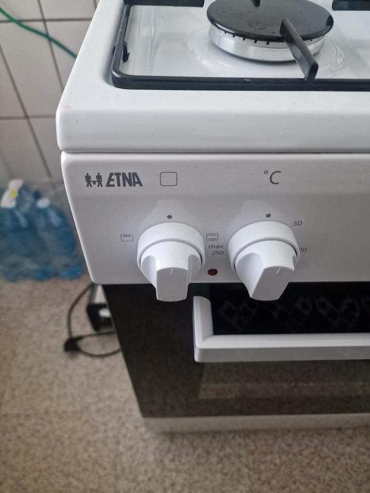 Etna Oven met Gasfornuis - Zo Goed Als Nieuw!, Witgoed en Apparatuur, Fornuizen, Zo goed als nieuw, Vrijstaand, Gas, 4 kookzones