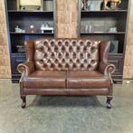 Chesterfield Sint James 2-zits - Antiek Bruin, Ophalen, Klassiek, 150 tot 200 cm, Tweepersoons