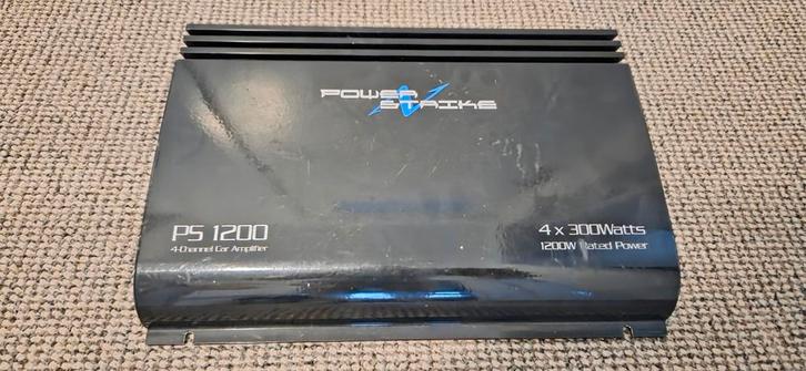 Power Strike PS 1200 4-kanaals auto versterker, Auto diversen, Autospeakers, Gebruikt, Ophalen of Verzenden
