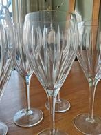6 kristallen  geslepen wijnglazen, Verzamelen, Ophalen, Zo goed als nieuw, Overige typen