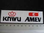 sticker knwu amev lgo, Verzenden, Zo goed als nieuw, Bedrijf of Vereniging