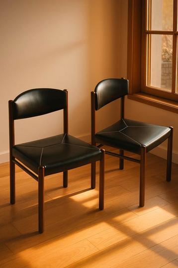 Vintage stoelen 4 stuks Fristho skai leer beschikbaar voor biedingen