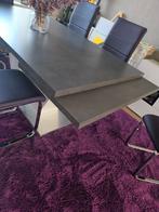Eettafel incl. 6 stoelen, Ophalen, 150 tot 200 cm, Zo goed als nieuw, Vijf personen of meer