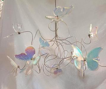 Harco loor design lamp papillon 12 grote parelmoer vlinders beschikbaar voor biedingen