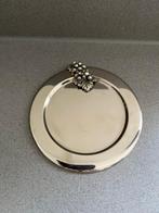 Onderzetter verzilverd, Ophalen of Verzenden, Gebruikt, Glas of Kopje