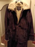 Suède winterjas, Kleding | Dames, Ophalen, Zo goed als nieuw, Maat 38/40 (M), Beige
