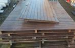 Hardhouten wanden van een tuinhuisje en schutting, Tuin en Terras, Tuinhuizen, Hout, Ophalen, Minder dan 250 cm, 200 tot 400 cm