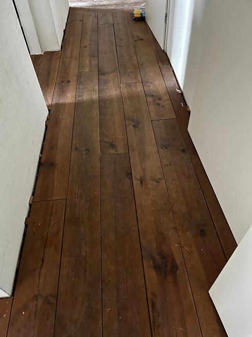 houten vloerdelen 74 m2, Doe-het-zelf en Verbouw, Vloerdelen en Plavuizen, Gebruikt, Vloerdelen of -planken, Hout, 150 cm of meer