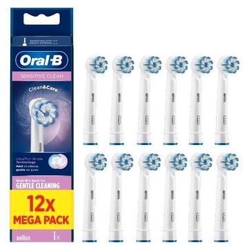 Oral-B Sensitive Clean Pro Opzetborstels 12 Stuks beschikbaar voor biedingen