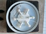 Moderne Plafondlamp 70cm met LED, Ophalen, Zo goed als nieuw, Glas