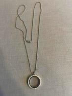 Memory Locket - Hanger voor Foto's, Ophalen of Verzenden, Zo goed als nieuw, Zilver, Met hanger