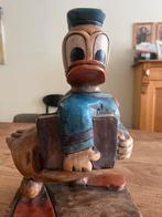Handgemaakte donald duck beeld (hout), Ophalen of Verzenden, Donald Duck, Beeldje of Figuurtje