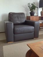IKEA bruin lederen fauteuil, Ophalen, Zo goed als nieuw, 75 tot 100 cm, Leer
