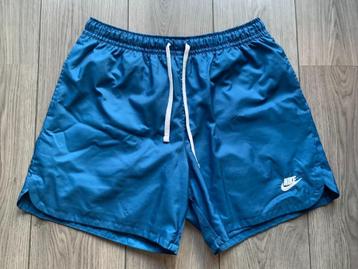 nike zwemshort blauw maat L