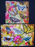 - 551 - 2 Mooie blokken met Vlinders., Verzenden, Gestempeld, Dier of Natuur