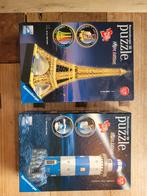 Ravensburger 3D Puzzels - Eiffeltoren & Vuurtoren, Hobby en Vrije tijd, Denksport en Puzzels, Ophalen of Verzenden, Minder dan 500 stukjes