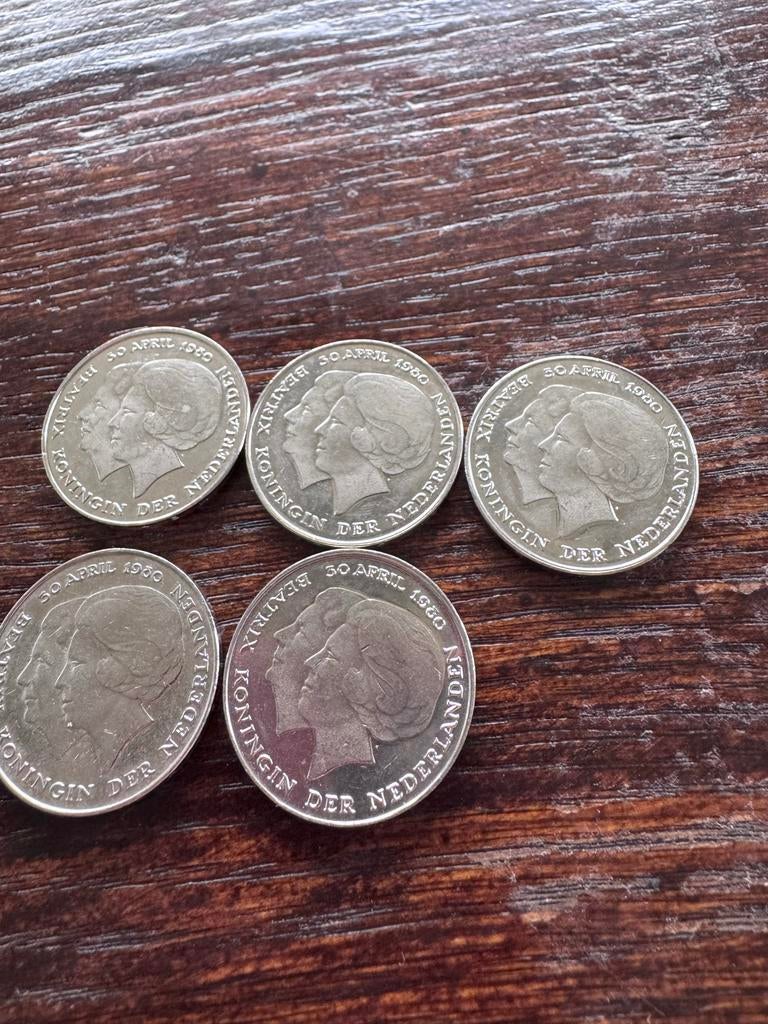 5 rijksdaalders, 1980, Ophalen of Verzenden, Koningin Juliana, 2½ gulden