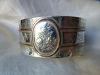 Antieke Victoriaanse Zilveren Armband handgravure, Sieraden, Tassen en Uiterlijk, Antieke sieraden, Verzenden, Zilver, Armband