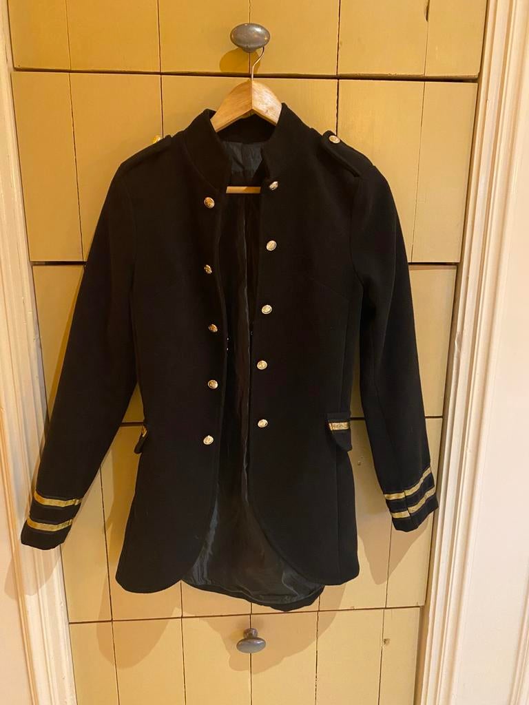 Zwart wollen jasje xs Oeteldonk, Ophalen of Verzenden, Zo goed als nieuw, Maat 34 (XS) of kleiner, Zwart