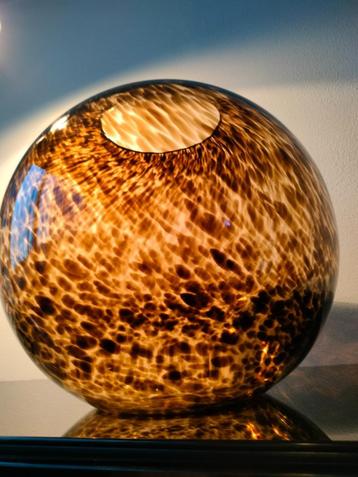 Fidrio Glas Vaas Bolvaas Leppard Cheetah 17-943 beschikbaar voor biedingen