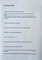 Stratenmaker vanaf € 15 M2 zie prijslijst bij foto's, Garantie, Tuinontwerp