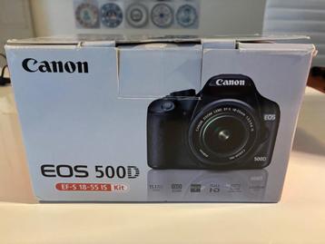 Reflex EOS 500D - Zwart + Canon Canon Zoom Lens EF-S 18-55mm beschikbaar voor biedingen