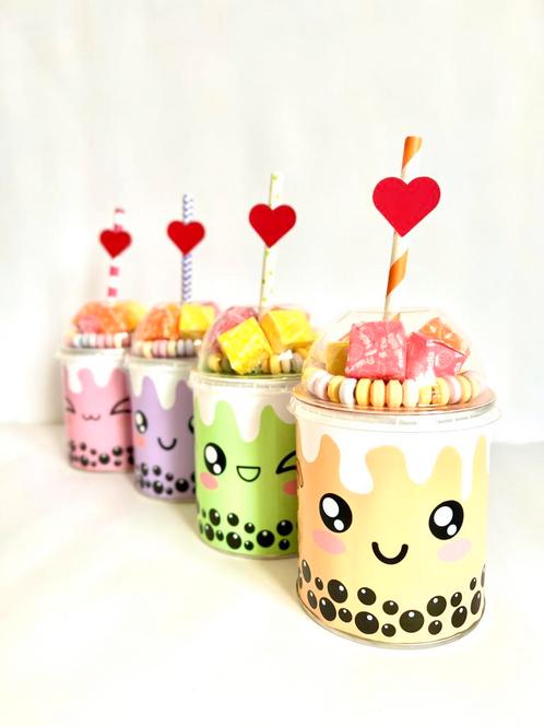 Bubble tea Pringles traktatie, Hobby en Vrije tijd, Feestartikelen, Nieuw, Verjaardag, Verzenden