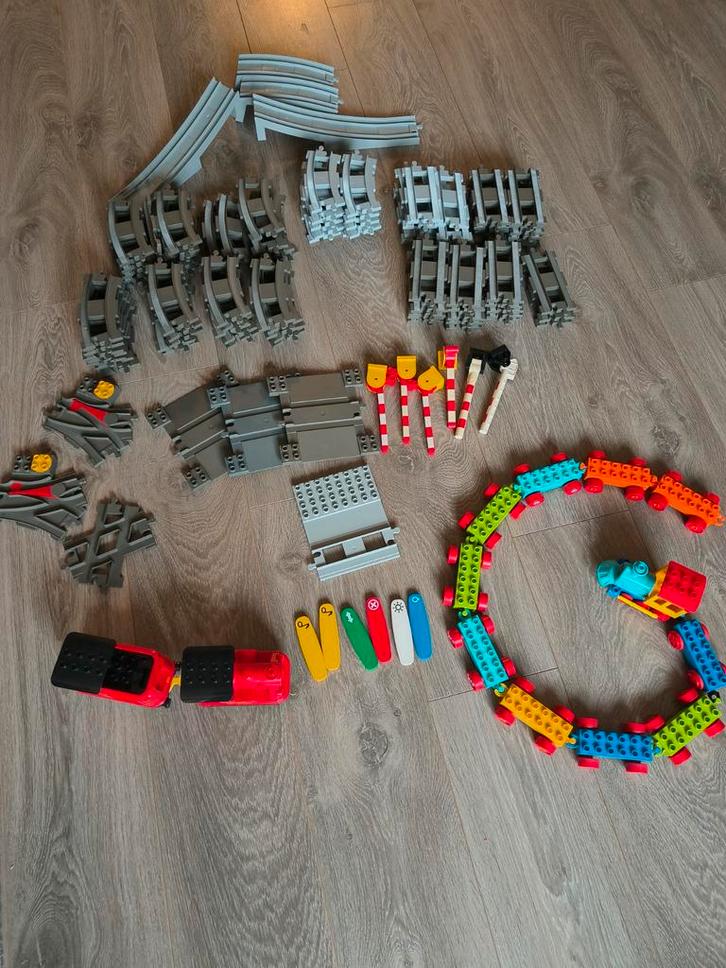 Duplo Treinbaan Set, Kinderen en Baby's, Speelgoed | Duplo en Lego, Gebruikt, Duplo, Losse stenen, Ophalen