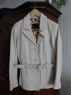 Een mooie witleren Jas., Kleding | Dames, Maat 38/40 (M), Vero Moda, Wit, Ophalen of Verzenden