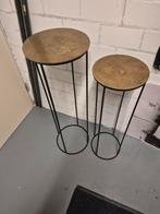 Plantenstandaards - Set van 2 - Brons/Zwart, Huis en Inrichting, Woonaccessoires | Zuilen en Pilaren, Ophalen, Gebruikt