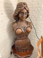 Massief houten vrouwen torso, Ophalen
