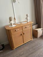 Rotan kast met lades en deuren, Ophalen, Overige materialen, 100 tot 150 cm, Zo goed als nieuw