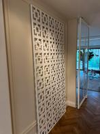 Houten wandpaneel in wit 240x120cm, Huis en Inrichting, Woonaccessoires | Kamerschermen, Ophalen of Verzenden, Zo goed als nieuw