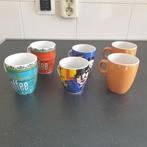 6 Senseo espresso kopjes waarvan 2 van Herman Brood, Ophalen of Verzenden, Zo goed als nieuw, Overige stijlen, Kop(pen) en/of Schotel(s)