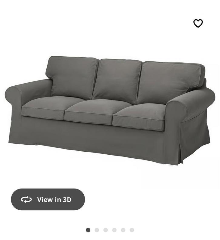 IKEA EXTORP 3 zits bank, Huis en Inrichting, Banken | Bankstellen, Gebruikt, Tweepersoons, 75 tot 100 cm, Ophalen