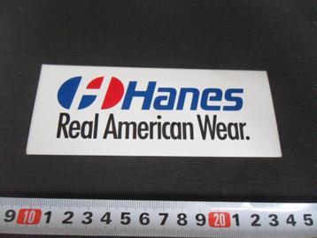 sticker logo HANES real american wear beschikbaar voor biedingen