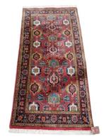 Handgeknoopt Perzisch wol tapijt floral Heriz red 70x140cm