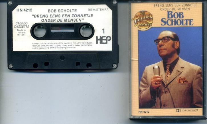 Bob Scholte Breng eens een zonnetje onder de mensen 42 nrs, Cd's en Dvd's, Cassettebandjes, Zo goed als nieuw, Origineel, Nederlandstalig