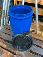 Ton 40 liter kunststof vat -met deksel en handvatten, Minder dan 75 liter, Ophalen, Gebruikt, Kunststof