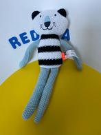 2709 hema poes wit blauw gebreid gehaakt 3x, Kinderen en Baby's, Speelgoed | Knuffels en Pluche, Ophalen of Verzenden, Nieuw, Poes