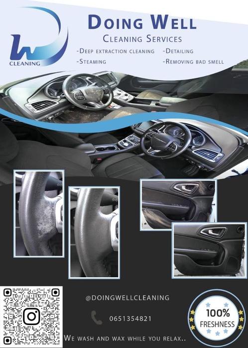 Car Detailing services & more!, Diensten en Vakmensen, Auto en Motor | Poetsers en Wassers, Geurverwijdering, Komt aan huis, Leerbehandeling