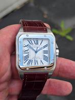 Cartier santos 100 xl ref: 2656, Sieraden, Tassen en Uiterlijk, Horloges | Heren, Staal, Staal, Polshorloge, Ophalen of Verzenden