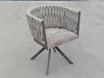 Draaibare eetkamerstoelen eettafel stoelen - taupe, Huis en Inrichting, Stoelen, Bruin, Nieuw, Ophalen of Verzenden, Metaal