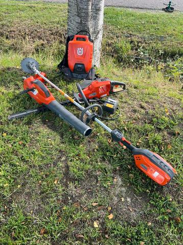 Complete Husqvarna accu tuingereedschap set beschikbaar voor biedingen