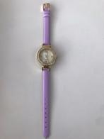 Horloge dames paars goud strass parelmoer nieuw Quartz, Overige merken, Polshorloge, Nieuw, Ophalen of Verzenden