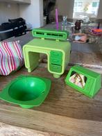 Barbie vintage meubelen jaren 80 roze en groen, Ophalen of Verzenden, Gebruikt, Toebehoren