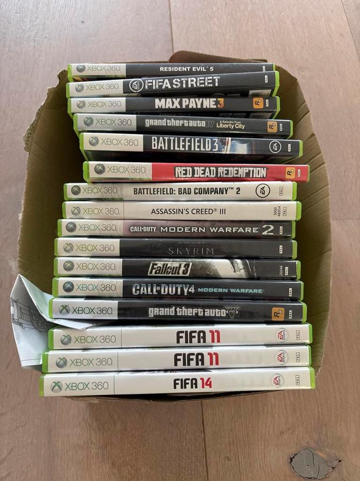 Xbox 360 Games - Groot Pakket!, Spelcomputers en Games, Games | Overige, Gebruikt, Overige genres, 1 speler, Vanaf 16 jaar, Eén computer