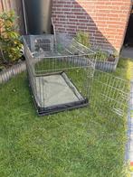 Ruime hondenbench 93x63x70 cm – met 2 deuren & ligmat, Ophalen of Verzenden, Zo goed als nieuw